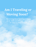 TRAVEL CLOCK NUMBERS AND KNOW WHEN MOVEMENT IS ABOUT TO HAPPEN